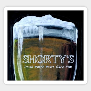 Shorty's bar inspired by Wynonna Earp - chalk and beer Sticker